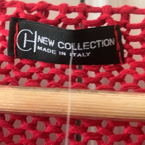 NWT Made In Italy ๐ฎ๐น Oversized Red Sweater One Size - Picture 5 of 10